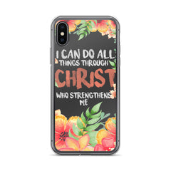 Christ Who Strengthens Me iPhone Case
